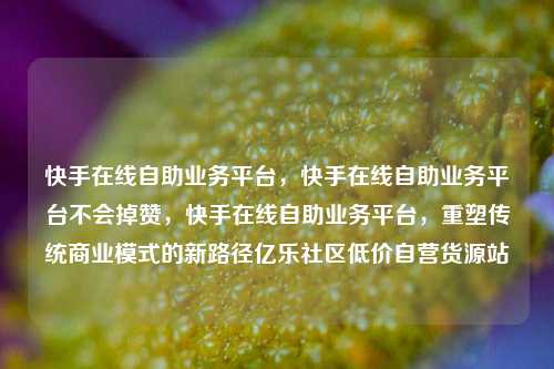 快手在线自助业务平台	，快手在线自助业务平台不会掉赞，快手在线自助业务平台，重塑传统商业模式的新路径亿乐社区低价自营货源站  第1张